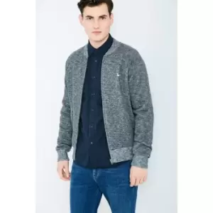 Jack Wills Kedbow Jaspe Fleece Bomber - Grey