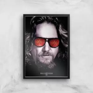 The Big Lebowski Giclee Art Print - A3 - Black Frame