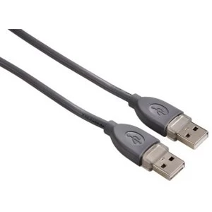 Hama USB 2.0 Cable (A-A), shielded, 1.80 m, grey