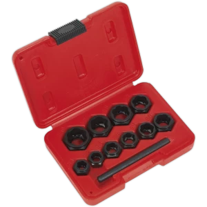 Sealey 10 Piece Spanner Type Bolt Extractor Set