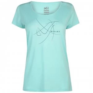 Millet T Shirt Ladies - Aruba Blue