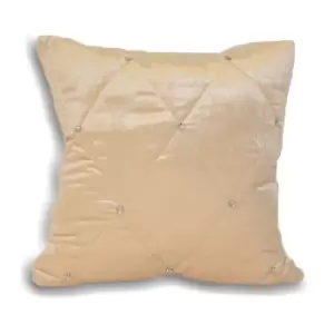 Diamante 45cm x 45cm Cushion Cream