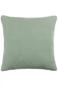 Lark Muslin Crinkle Cotton Polyester Filled Cushion