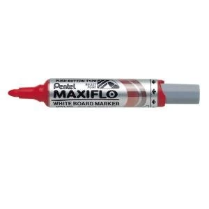 Pentel Maxiflo Wb Marker Bt Rd Pack of 12