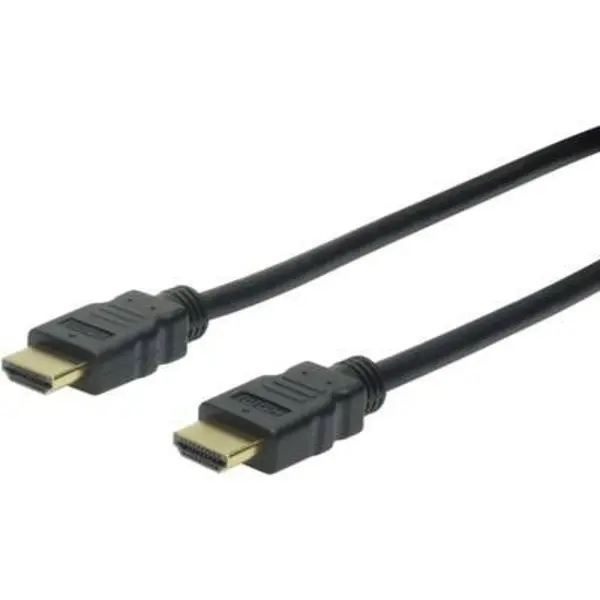 Digitus HDMI Cable HDMI-A plug, HDMI-A plug 5m Black AK-330107-050-S Audio Return Channel, gold plated connectors HDMI cable AK-330107-050-S