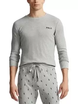 Polo Ralph Lauren Waffle L/s Top, Grey, Size XL, Men