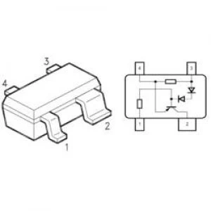 PMIC LED driver Infineon Technologies BCR402R Linear SOT 143R 4 Surface mount