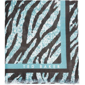 Ted Baker Zebra Woven Scarf Womens - Green