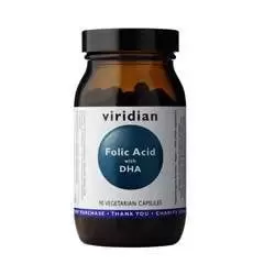 Viridian Folic Acid with DHA 90 Capsules