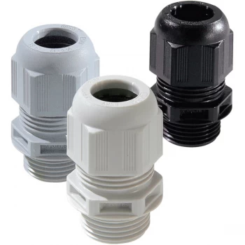 Wiska 10066524 ESKV-SET 12 Light Grey Plastic Cable Gland + Locknu...