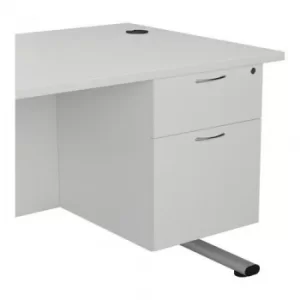 Jemini White 2 Drawer Fixed Pedestal 2 Drawer KF79865