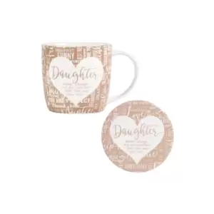 Said with Sentiment Daughter Mug and Coaster Gift Set