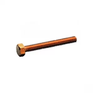 Toolcraft Hex Screw Ni Plated Brass Full Thread DIN 933 M2.5 x 10m...