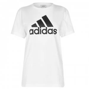 adidas BOS QT T Shirt Ladies - White/Black