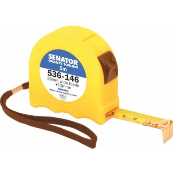 Senator - 5M Hi-vis Locking Tape - Yellow Case