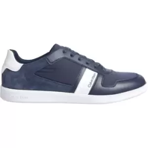 Calvin Klein Lace Up Mix Trainers - Blue