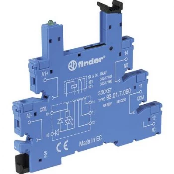 Finder 93.01.0.024 Series 34 Screwbase. For 24V AcDc Din