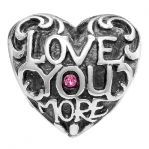 Chamilia Sterling Silver Love You More Love Heart Charm