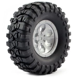 Ftx Outback Pre-Mounted 6Hex/Tyre (2) - Grey