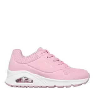 Skechers Uno Stand On Air Junrio Girls Trainers - Pink