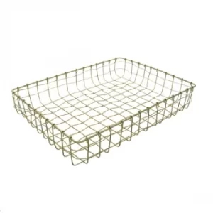 Wire Paper Tray Wavy Gold 34cm