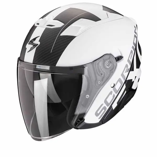 Scorpion EXO-230 QR White Matt Black Jet Helmet XL