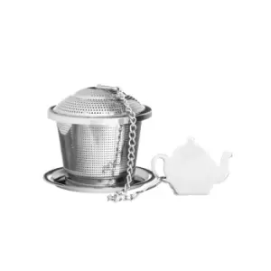 Price & Kensington Speciality Tea Novelty Infuser with Drip Tray, Stainless Steel