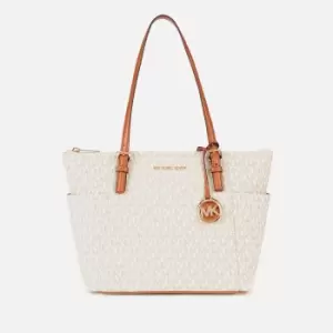 Michael Kors Womens Sinclair Large East West Grab Tote Bag - Vanilla/Acrn