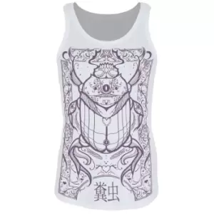 Grindstore Womens/Ladies Cryptic Beetle Vest Top (10 UK) (White)