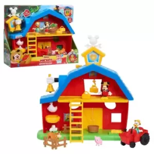 Disney Junior Mickey Mouse Barnyard Fun Playset 2-sided Play With 15 Pieces