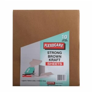 Robert Dyas Flexocare Strong Brown Kraft Sheets - 10 Pack