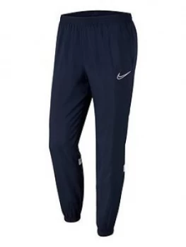 Nike Junior Academy 21 Woven Pant Zip, Navy/White, Size XL