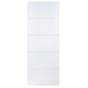 Wickes Halifax Internal White Primed 5 Panel Moulded Door - 1981 x 838mm