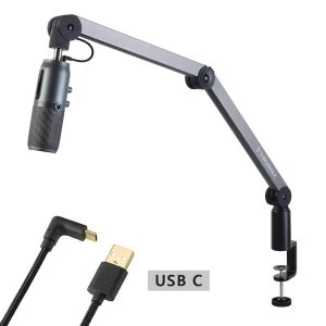 Thronmax Caster (USB C) - Microphone Boom Arm with Integrated Cable