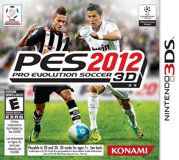 PES 2012 Pro Evolution Soccer Nintendo 3DS Game