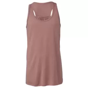 Bella + Canvas Youths Girls Flowy Racer Back Tank Top (S) (Mauve)