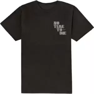 James Bond 007 - No Time To Die & Logo Unisex XX-Large T-Shirt - Black