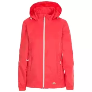 Trespass Womens/Ladies Sabrina Waterproof Jacket (S) (Hibiscus Red)