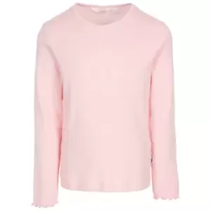 Trespass Girls Content Long-Sleeved T-Shirt (7-8 Years) (Candyfloss Pink)