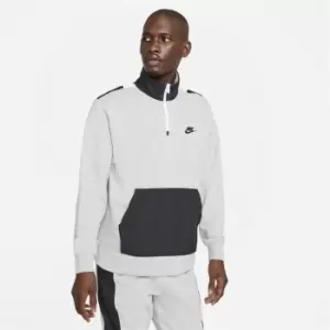 Nike Sportswear Mens 1/2-Zip French Terry Top - Grey