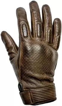 Helstons Side perforated Summer Motorcycle Gloves, brown, Size 2XL, brown, Size 2XL