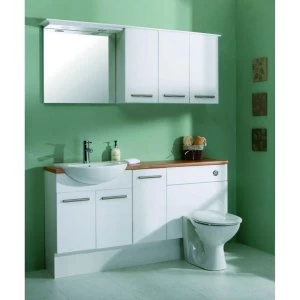 Wickes Seville Plinth - White 2.2m