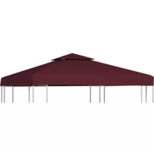 Vidaxl - 2-Tier Gazebo Top Cover 310 g/m² 3x3 m Bordeaux Red