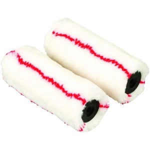 Wickes Rapid Roll Medium Pile Jumbo Mini Roller Sleeve 5" - Pack of 2