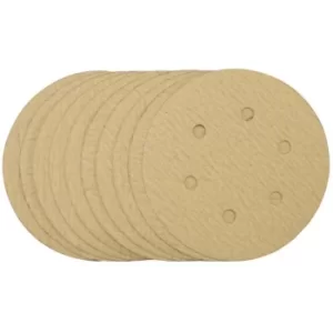 Draper Gold Sanding Discs with Hook & Loop, 150mm, 180 Grit (Pack of 10)