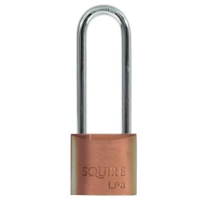 Squire Leopard Long Shackle Brass Body Padlock