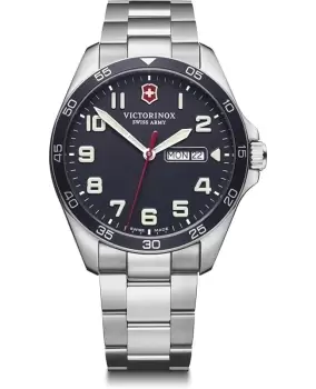 Victorinox Swiss Army Fieldforce Blue Dial Steel Mens Watch 241851 241851