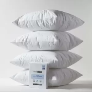 Homescapes - Waterproof Pillow Protectors 80 x 80 cm, Pack of 4 - White