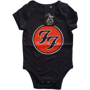 Foo Fighters - FF Logo Kids 0-3 Months Babywear - Black