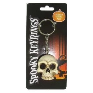 Skull (Pack of 12) Spooky Keyrings